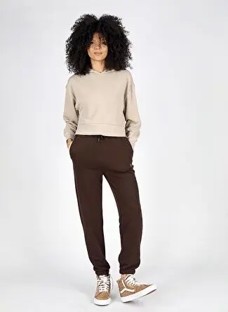 Lee Cooper زنانه هودی بژ ساده مدل 251 LCF 241009 HEAVEN BEJ