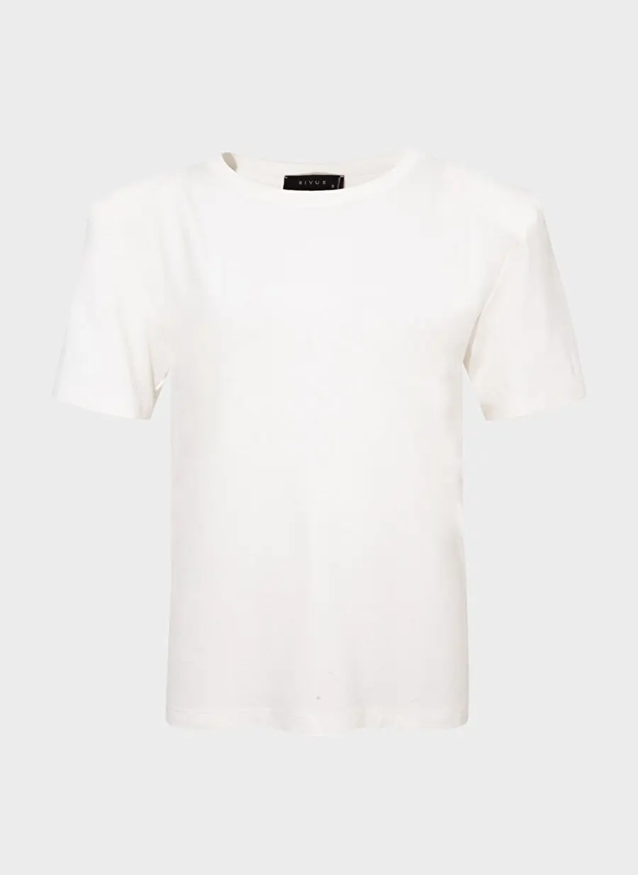 تیشرت سفید زنانه ریووس مدل 25SS114003