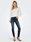 ONLY پیراهن یقه‌هفت زنانه مدل PIUMO LS V-NECK KNT