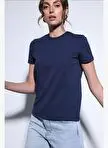 تیشرت زنانه Antioch Lacivert Basic