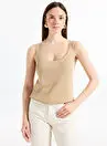 Lauren Ralph Lauren زنانه دورگرد یقه استاندارد بژ 200971352