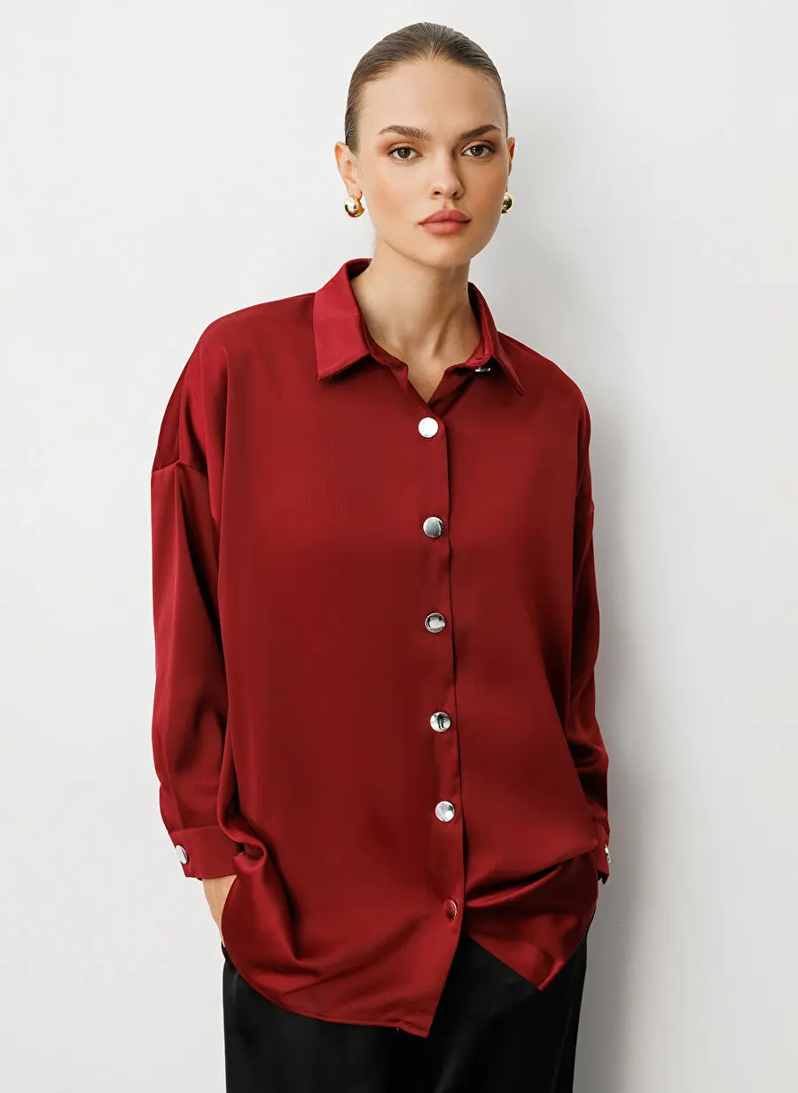 تونیک زنانه میزال مدل M1MZ1030210161 شرابی
