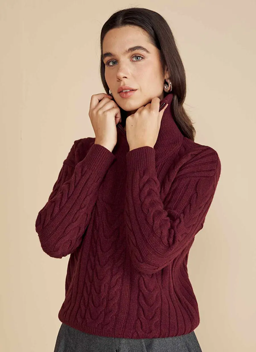 Brooks Brothers بوردو زنانه بافت استاندارد