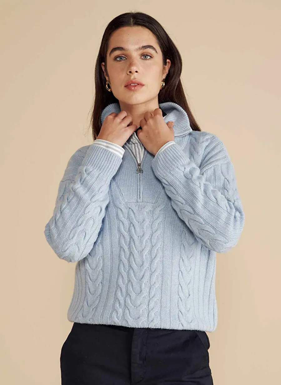 Brooks Brothers بافت زنانه باتیو استاندارد فیت آبی