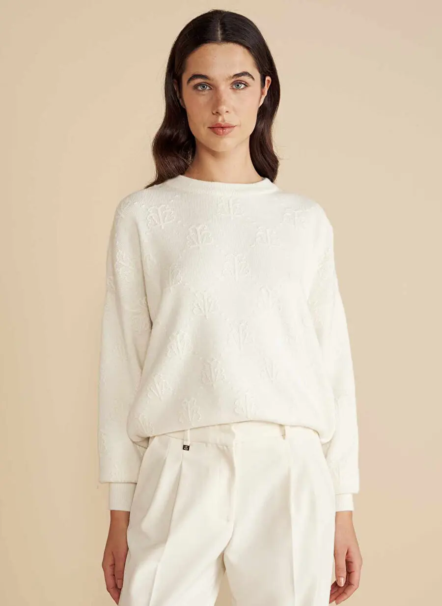 Brooks Brothers اکرو زنانه یقه اسکی مدل استاندارد طرح‌دار