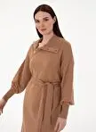 پیراهن زنانه نیمه یقه اسکی شتری MEA