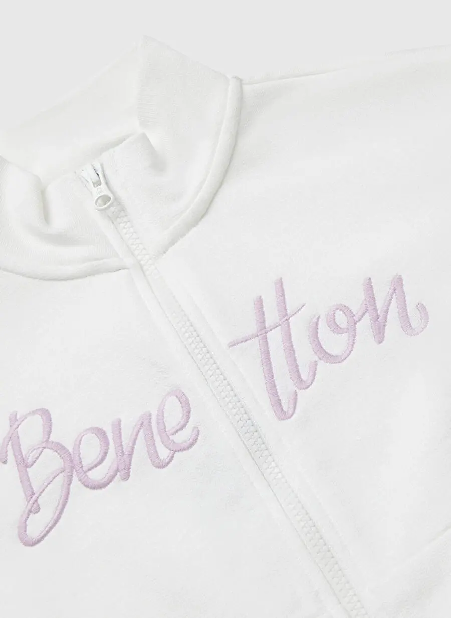 هودی گلدوزی شده دخترانه United Colors of Benetton مدل 3J68C505D