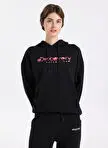 سویشرت هودی اورسایز زنانه Discovery Expedition مشکی مدل D5WL-SWT3577