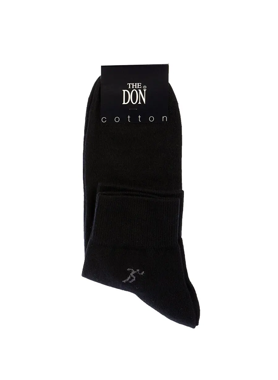 جوراب مردانه مشکی The Don مدل TDNCRP006001404