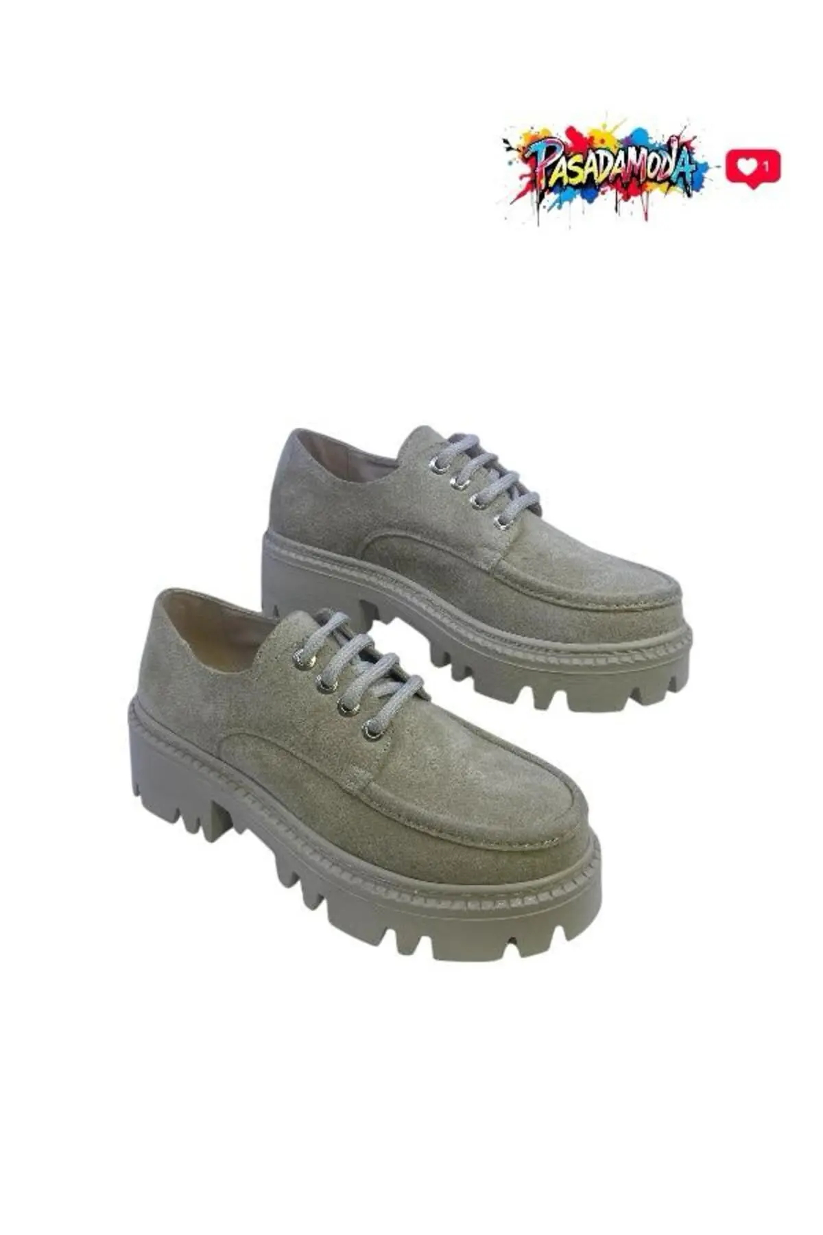کفش لوفر بنددار با کف بلند HCO MOKASEN مدل EM-606