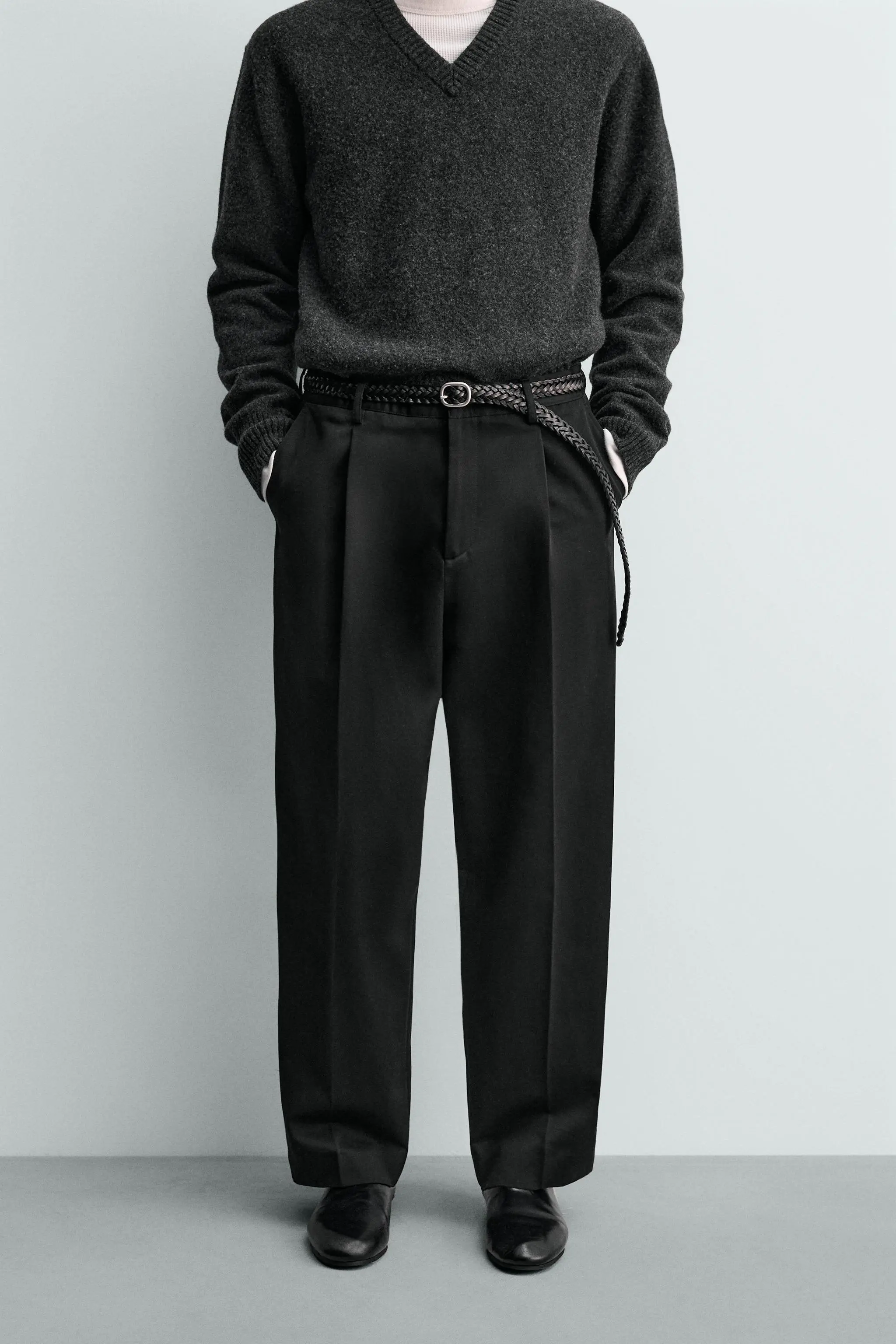 شلوار پیل‌دار با فیت ریلکس AARON LEVINE X ZARA