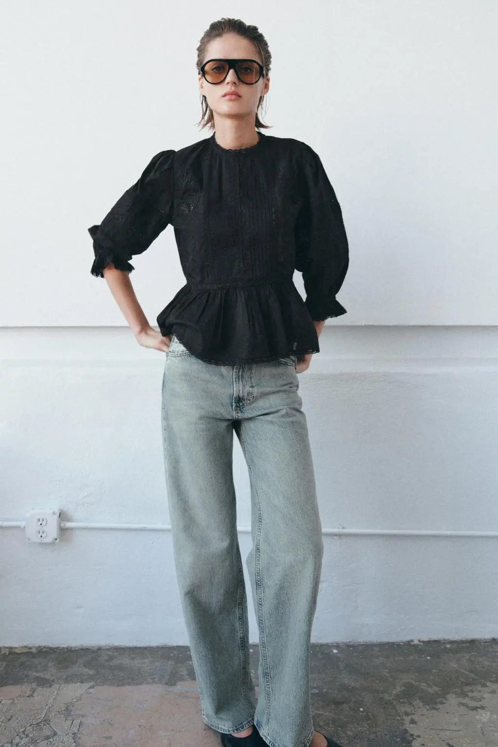 پیراهن گل‌دوزی‌شده ZW Collection