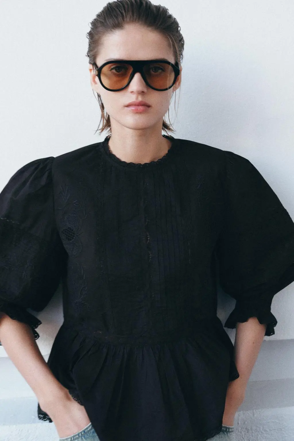 پیراهن گل‌دوزی‌شده ZW Collection
