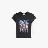 تی‌شرت چاپی آستین کوتاه شکارچیان شیطان کی‌پاپ Huntr/x-برشکا