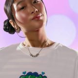 تی‌شرت چاپی آستین کوتاه شکارچیان شیطان کی‌پاپ Huntr/x-برشکا