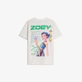 تی‌شرت چاپی آستین کوتاه شکارچیان شیطان کی‌پاپ Huntr/x-برشکا