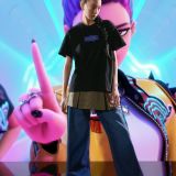 تی‌شرت چاپی آستین کوتاه شکارچیان شیطان کی‌پاپ Huntr/x-برشکا