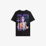 تی‌شرت چاپی آستین کوتاه شکارچیان شیطان کی‌پاپ Huntr/x-برشکا