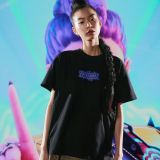 تی‌شرت چاپی آستین کوتاه شکارچیان شیطان کی‌پاپ Huntr/x-برشکا