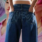 شلوار جین چاپی گشاد پسران ساجا شکارچیان شیطان کی‌پاپ-برشکا