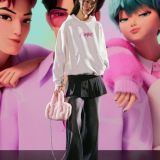 هودی چاپ شده شکارچیان شیطان کی‌پاپ Huntr/x-برشکا