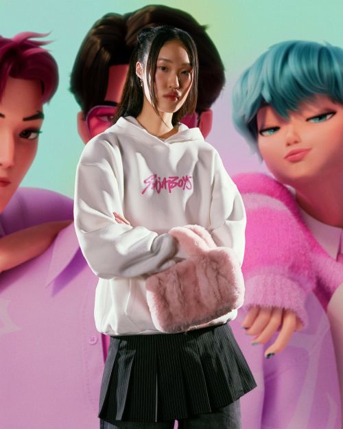 هودی چاپ شده شکارچیان شیطان کی‌پاپ Huntr/x-برشکا