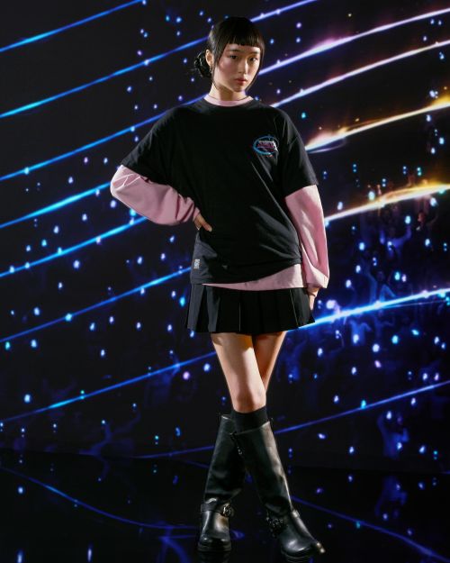 تی‌شرت آستین کوتاه پسران ساجا شکارچیان شیطان کی‌پاپ با چاپ فیلتر دیجیتال-برشکا