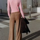 شلوار کشی کمر کشسان با پاچه‌های صاف-زارا