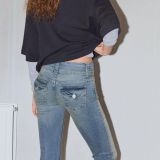 شلوار جین بوت‌کات با فلپ‌ها-برشکا