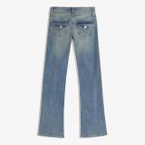 شلوار جین بوت‌کات با فلپ‌ها-برشکا