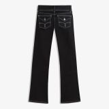 شلوار جین بوت‌کات با فلپ‌ها-برشکا