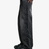 شلوار جین گشاد با پچ-برشکا