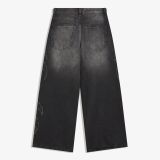 شلوار جین گشاد با پچ-برشکا