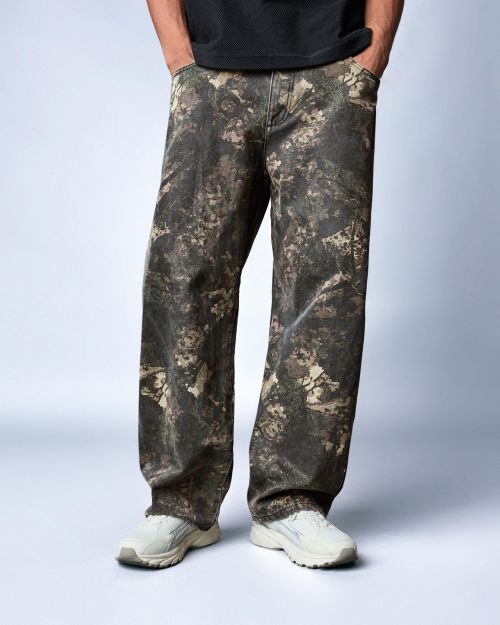 شلوار چاپی بسیار گشاد-برشکا