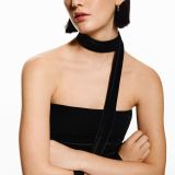 پیراهن مینی بندئو مخملی با شال-برشکا