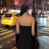 پیراهن کوتاه با یقه درخشان-برشکا