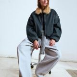 کت جین با یقه خز مصنوعی-برشکا