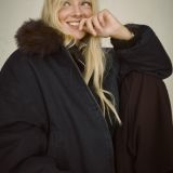 کت جین با یقه خز مصنوعی-برشکا