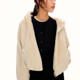 ژاکت خز مصنوعی با کلاه-برشکا