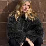 ژاکت خز مصنوعی زیپ‌دار-برشکا