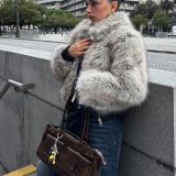 ژاکت خز مصنوعی زیپ‌دار-برشکا