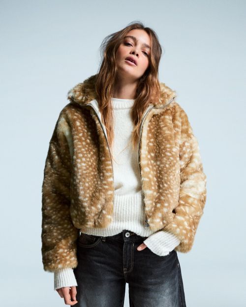 ژاکت خز مصنوعی طرح حیوانات-برشکا