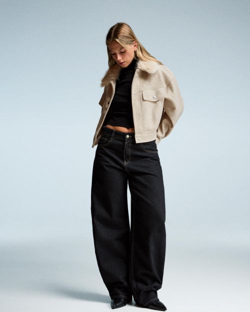 ژاکت نرم کامیون‌ران با یقه خز مصنوعی-برشکا