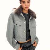 ژاکت نرم کامیون‌ران با یقه خز مصنوعی-برشکا