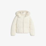 کاپشن پفی ضدآب با کلاه خزدار-برشکا