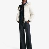 کاپشن پفی ضدآب با کلاه خزدار-برشکا