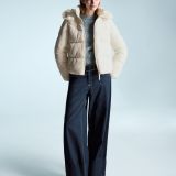 کاپشن پفی ضدآب با کلاه خزدار-برشکا