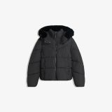 کاپشن پفی ضدآب با کلاه خزدار-برشکا