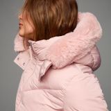 کاپشن پفی ضدآب با کلاه خزدار-برشکا