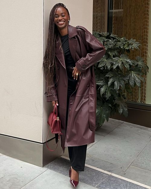 کت بارانی چرم مصنوعی-برشکا